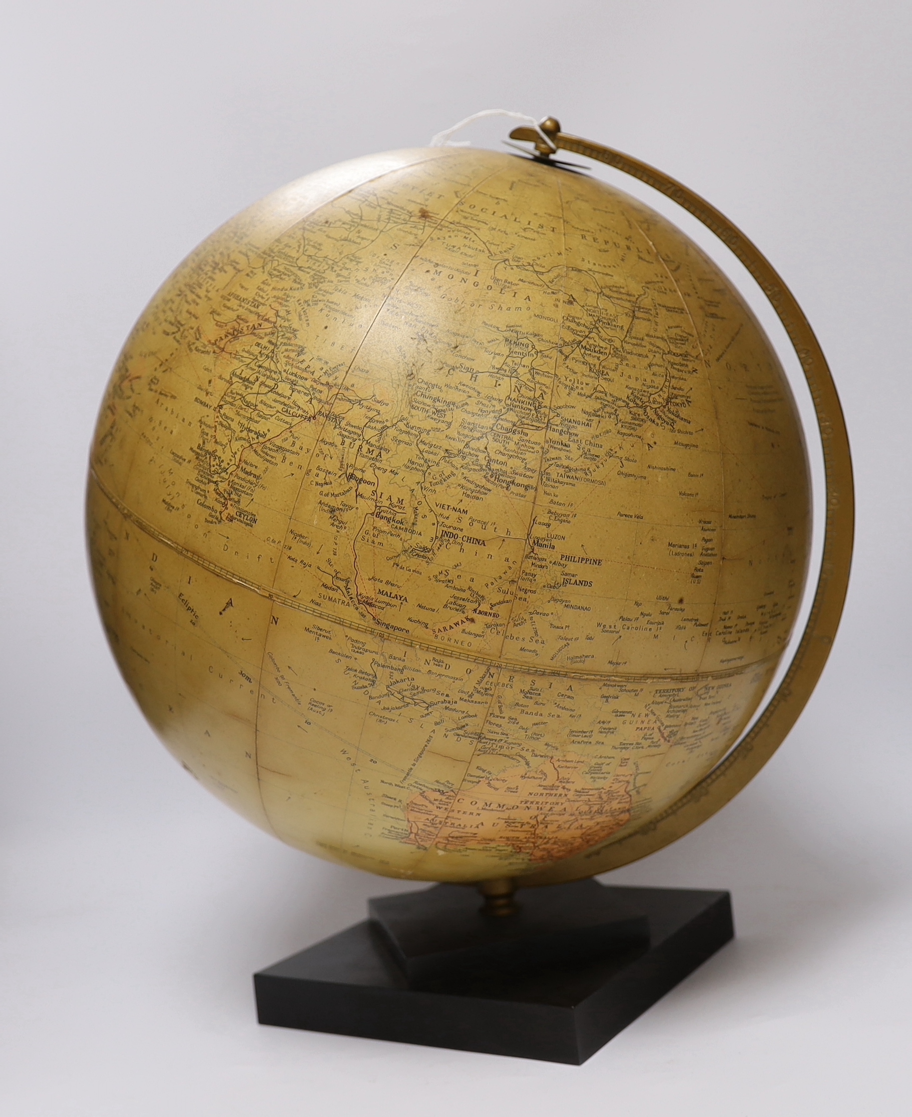 An early 20th century Philips Challenge 13 1/2 inch globe